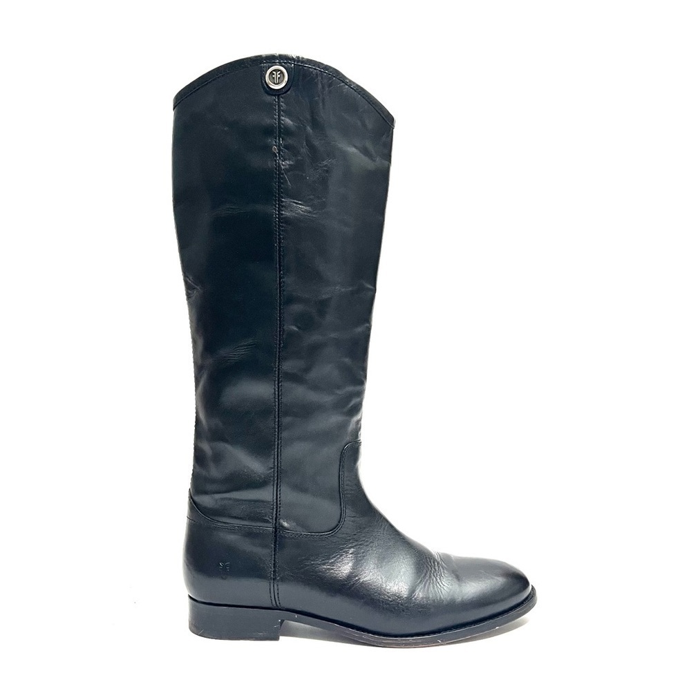 FRYE | Vintage women's Y2K black leather knee high equestrian riding boots